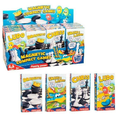 Traditional Games Magnetic Compact Games (4 asstd.) (3+ YRS) (E.O.L.) - SAVE 10% !!