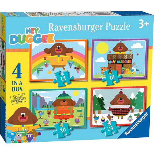 Hey Duggee Jigsaw: 4 in a Box Puzzles (12, 16, 20 & 24 pce) (3+ YRS) (E.O.L.)