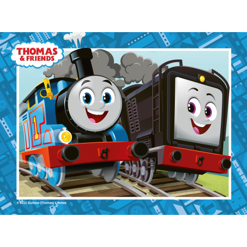 TT Jigsaw: 4 in a Box Puzzles in Borders (12, 16, 20 & 24 pce) - Thomas, Diesel, Nia, Kana & Percy