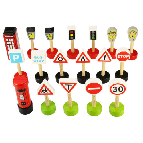 Bigjigs Roadway Signs Pack (18 pce)