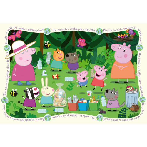 Peppa Pig Jigsaw: 35 pce Sustainable Recycling Puzzle (3+ YRS)