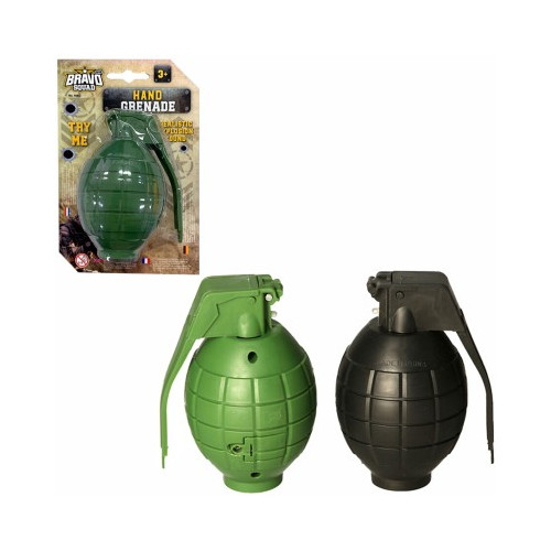 Bravo Squad Hand Grenade with Light & Sound on Blister Card (2 asstd.) (18x12x6cm) (3+ YRS)