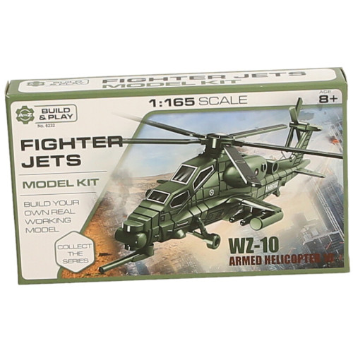 Build & Play Fighter Jet / Helicopter Model Kit 1:165 Scale (4 asstd.) (CDU) (8 YRS+)