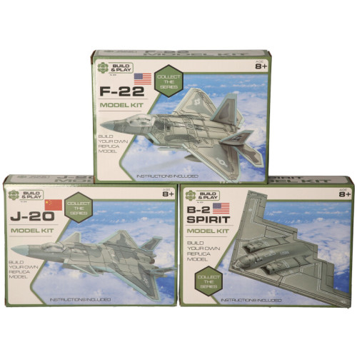 Build & Play Fighter Planes Model Kit (3 asstd.) (22x17x5cm) (8 YRS+)