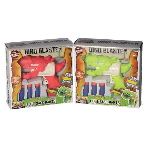 Jurassic Beasts Dino Blaster with Soft Safe Darts (2 asstd.) (16x16x5cm) (3+ YRS) (NEW)