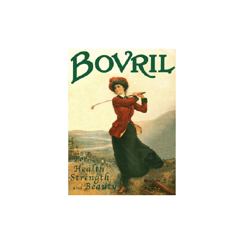 Metal Fridge Magnet (FH): Bovril Golfing Lady