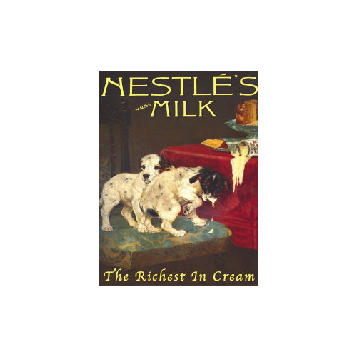 Metal Sign (FH): Nestl&Atilde;&copy;s Milk (E.O.L.) - SAVE 25% !!