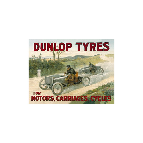 Mini Metal Sign (CM): Dunlop Tyres (E.O.L.) - SAVE 25% !!