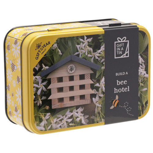 Apples to Pears Gift in a Tin - Build A Bee Hotel Construction Kit (145x105x55mm)
