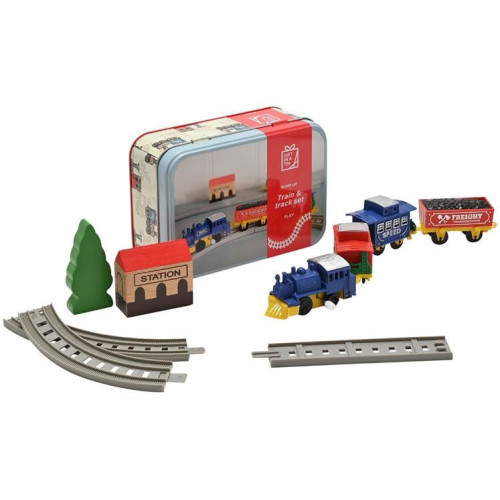 Apples to Pears Gift in a Tin - Wind-Up Train Set (14.5x10.5x6cm)