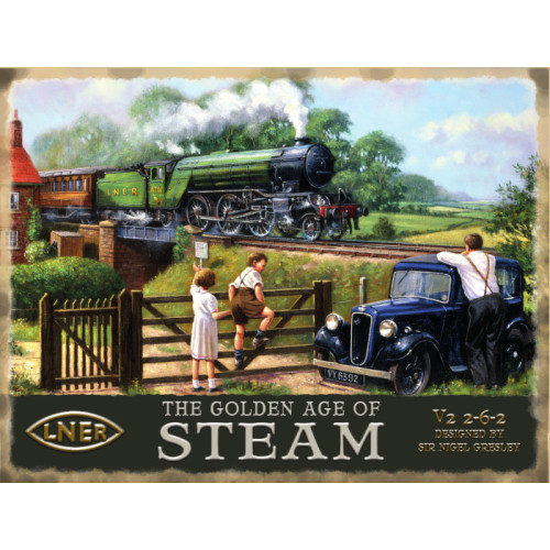 Metal Sign (RL): L.N.E.R. Golden Age of Steam - V2