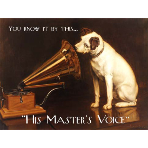 Mini Metal Sign (FH): His Master's Voice