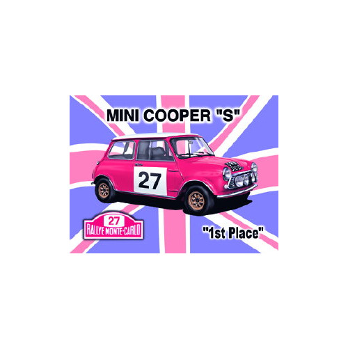 Mini Metal Sign (CM): Mini Cooper S on Union Jack