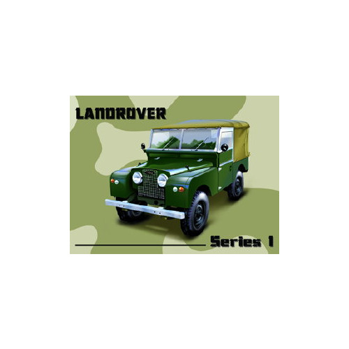 Mini Metal Sign (CM): Landrover Series 1