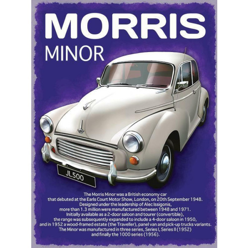 Metal Sign (CM): Morris Minor