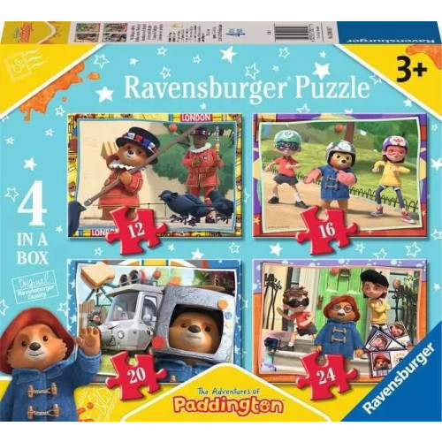 Paddington Bear Jigsaw: 4 in a Box Puzzles - Dress Up (12, 16, 20 & 24 pces) (3+ YRS)