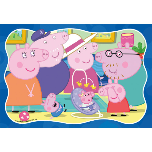 Peppa Pig Jigsaw: 35 pce Puzzle - "Family Scene with Evie Pig" (3+ YRS) (NEW)