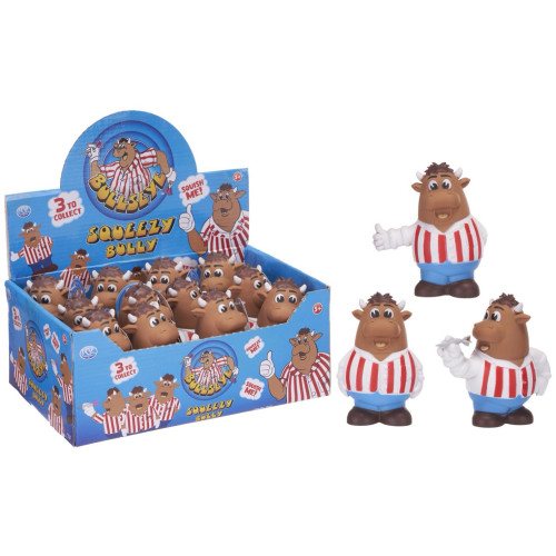Bullseye Bully Squeezy Toy 3 asstd. (display box) (NEW)