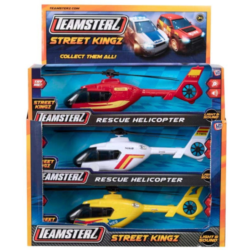 Teamsterz Rescue Helicopter - Light & Sounds 1:48 (3 asstd.)
