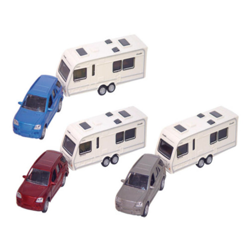 Teamsterz Car & Caravan - 1:43 (3 asstd.) (3+ YRS)