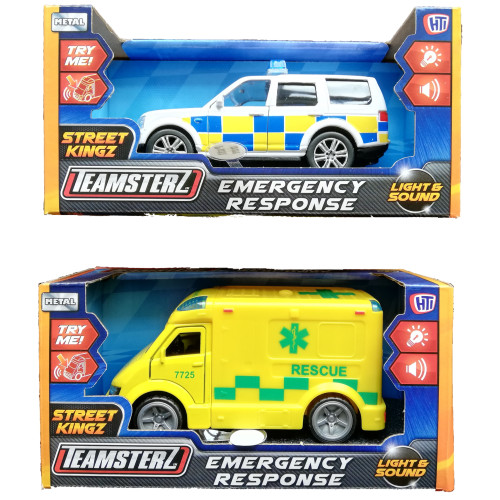 Teamsterz Emergency Response Vehicle - Light & Sounds 1:35 ( 2 asstd) (E.O.L.)