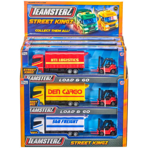 Teamsterz Street Kingz Load & Go Truck & Forklift (3 asstd.) (CDU)