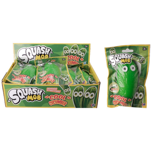 Squash Mob Cool Cucumber (Squeezy Stretchy Toy) (CDU)