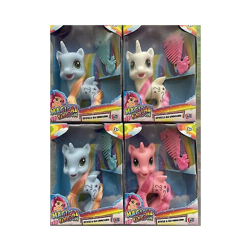 Magical Kingdom Style & Go Unicorn with Comb in Window Box (4 asstd.) (CDU)