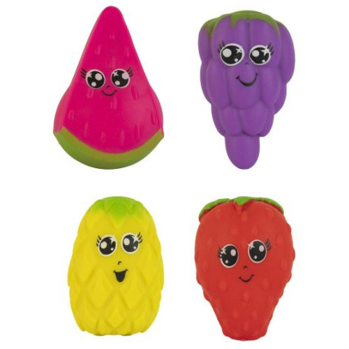 Squash Mob Fruity Friends (4 asstd.) (Squeezy Stretchy Toy) (CDU)