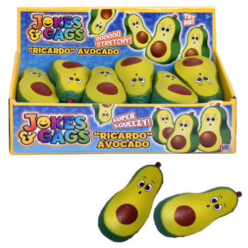 Jokes & Gags Ricardo Avocado (Super Squeezy Toy) (CDU) (E.O.L.) - SAVE 15% !!