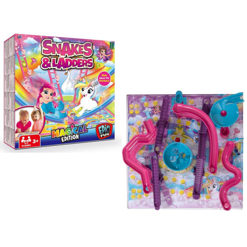 Traditional Games 3D Snakes & Ladders Magical Edition (27x27x6cm) (3+ YRS) (E.O.L.) - SAVE 15% !!