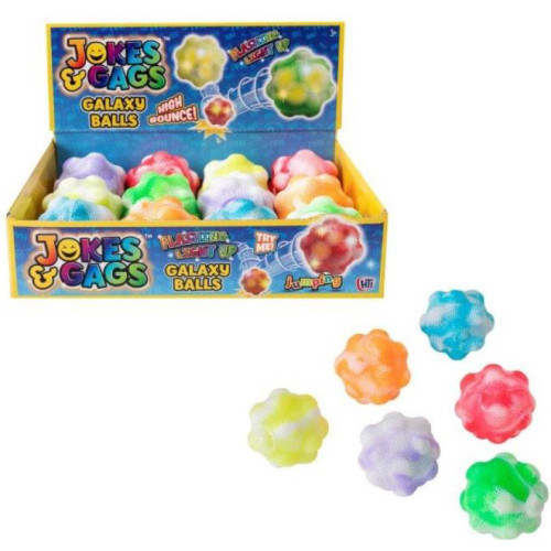 Jokes & Gags Galaxy Balls, Flashing Light-Up (asstd. colours) (CDU) (3+ YRS)