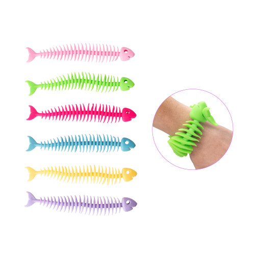 Creepsterz Skel-i-fish Stretchy Toy / Wristband (asstd. colours) (CDU) (3+ YRS)
