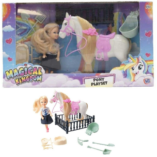 Magical Kingdom Pony Playset with Doll (3+ YRS)