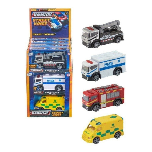 Teamsterz Street Kingz Emergency Trucks (4 asstd.) (CDU) (NEW)