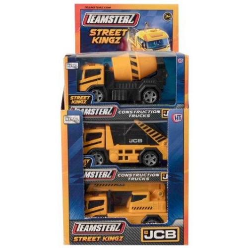 Teamsterz Street Kingz JCB Construction Trucks (4 asstd.) (CDU) (NEW)