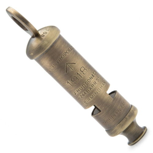 Model 15 Metropolitan "1918 Broad Arrow" Antique Brass Whistle (Boxed) (E.O.L.) - SAVE 20% !!
