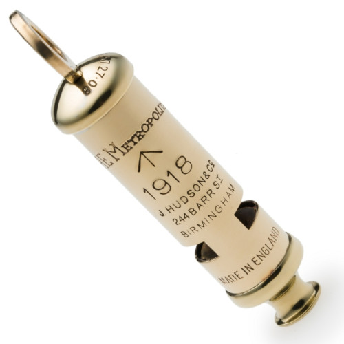 Model 15 Metropolitan "1918 Broad Arrow" Polished Brass Whistle (Boxed) (E.O.L.) - SAVE 20% !!