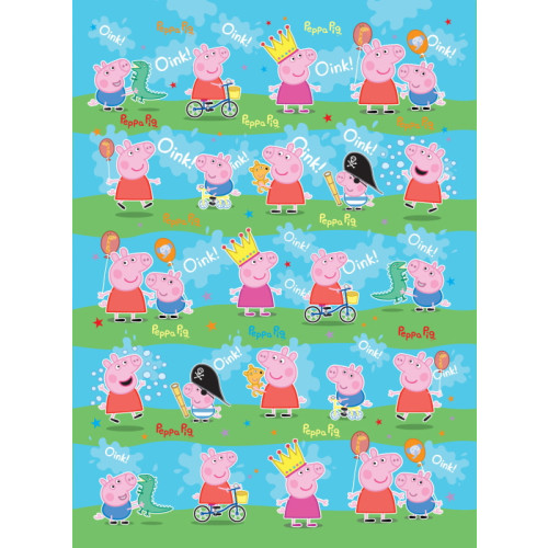 Peppa Pig Gift Wrap Pack (2 Sheets / 2 Tags) (E.O.L.) - SAVE 25% !!