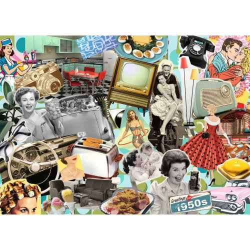 Jigsaw: Greetings from the 50's (1000 pce) (E.O.L.) - SAVE 15% !!