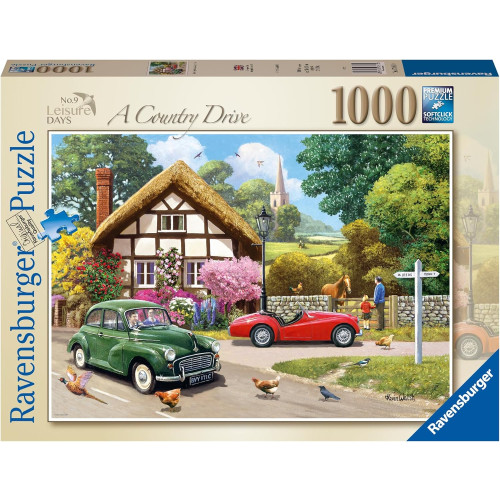 Jigsaw: Leisure Days No. 9 - A Country Drive (1000 pce) (E.O.L.) - SAVE 15% !!