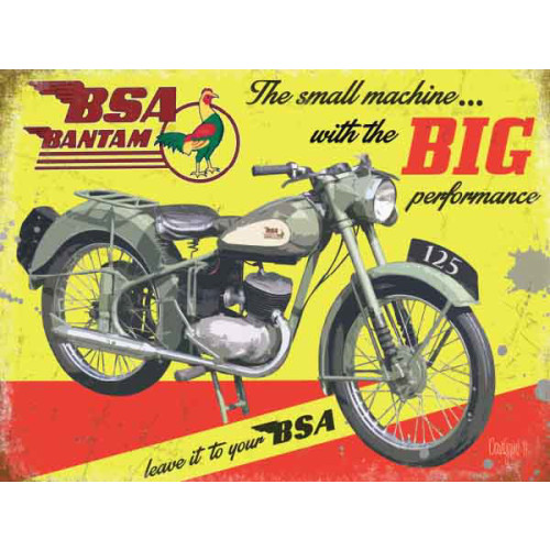 Metal Sign (CM): BSA Bantam