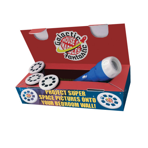 Space Projector Flashlight Torch (Available with CDU in MOQ 12) (18x4x7cm) (3+ YRS)