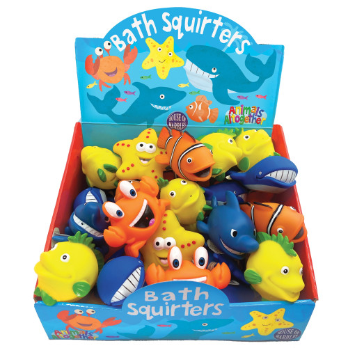 Animals Altogether Bath Squirters 9cm Asstd. (CDU) (NEW)