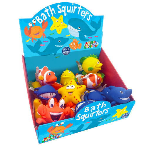 Animals Altogether Bath Squirters 9cm Asstd. (CDU) (NEW)