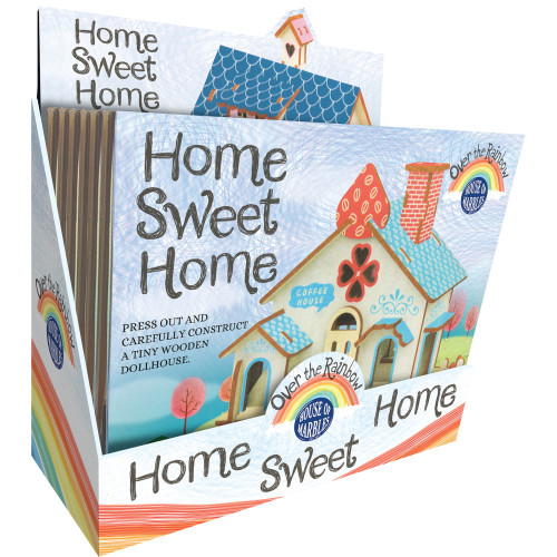 Home Sweet Home Wooden Miniature Dollshouse Construction Kits (4 Asstd.) (Available with CDU in MOQ 12)