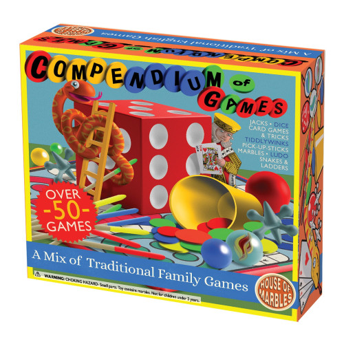 Compendium of Over 50 Traditional Family Games (18.8x6.4x17.4cm)