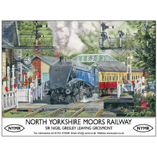 Metal Sign (RL): NYMR - Sir Nigel Gresley