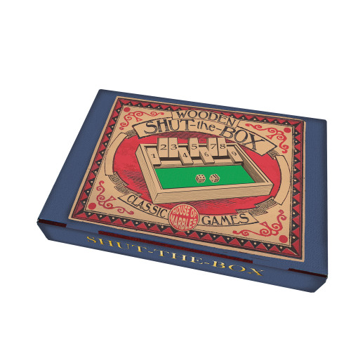 Wooden Shut the Box Game (19 x 12.5 x 3.5cm) (3+ YRS)