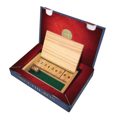 Wooden Shut the Box Game (19 x 12.5 x 3.5cm) (3+ YRS)